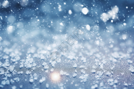 晶莹剔透的雪花背景图片
