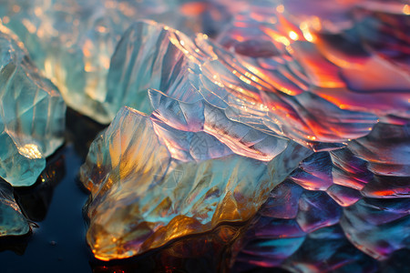 抽象水晶质感矿物质高清图片