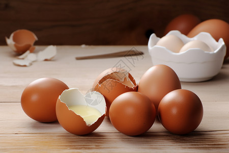 碎了的鸡蛋蛋壳蛋碎高清图片