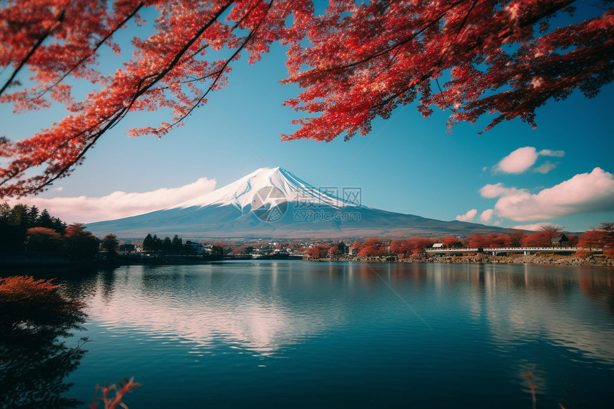 壮丽的火山景观图片