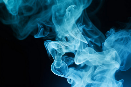 蓝色香烟蓝色的烟雾设计图片