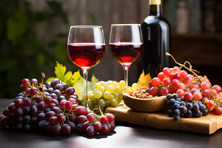 紫红色的葡萄酒图片