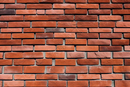 水泥砖坚固的红砖墙背景