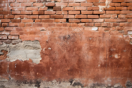 坚固的墙壁棕色水泥砖高清图片
