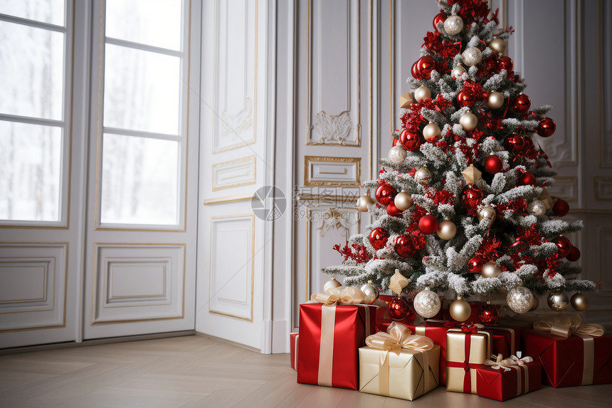 圣诞树和装饰图片