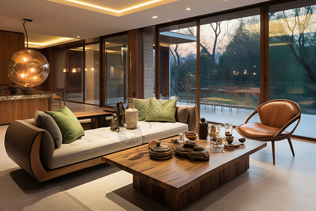 中式豪华客厅中式家装风格背景
