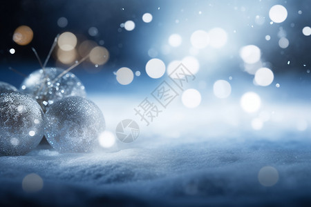 圣诞节雪地背景背景图片