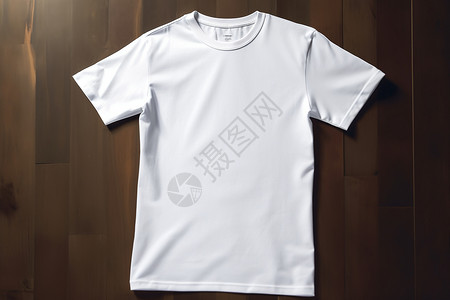 纯棉白色T恤背景图片