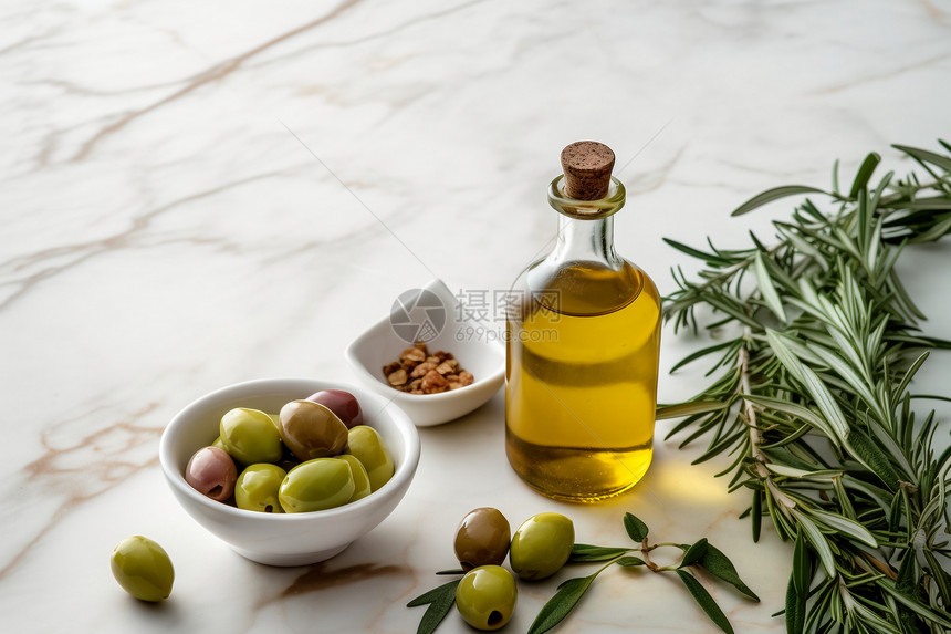 厨房的橄榄油图片