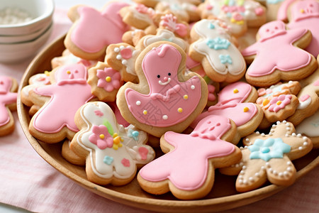 粉色的小饼干图片