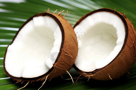 椰子食品背景图片