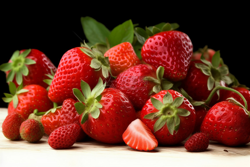 健康多汁的草莓图片
