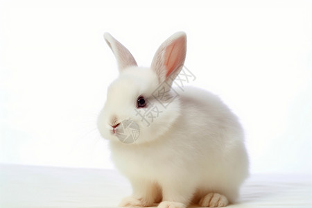 白色兔子的图图片