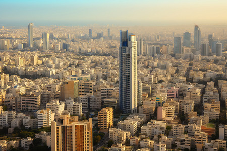 中东的城市景观背景图片