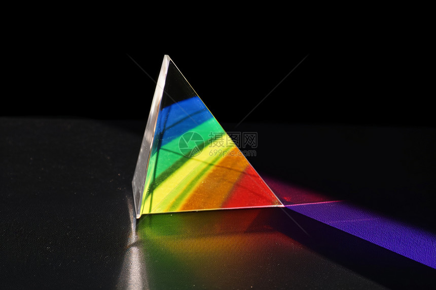 科学七色光彩虹图片