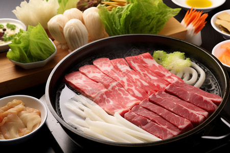 寿喜锅的食材图片