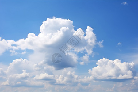 美丽的云朵背景图片