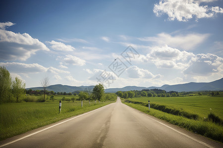 寂静的乡间公路图片