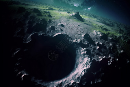 月球表面的影像背景图片