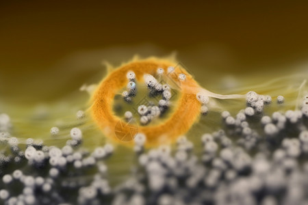 细菌霉菌可视放大细胞背景