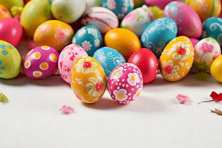 装饰彩蛋喜庆复活节彩蛋背景