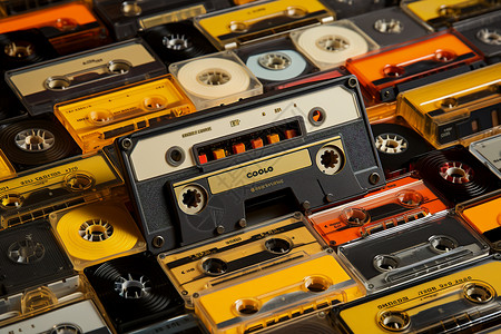 80年代收音机老式音乐磁带背景