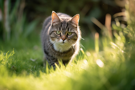 户外的小猫图片