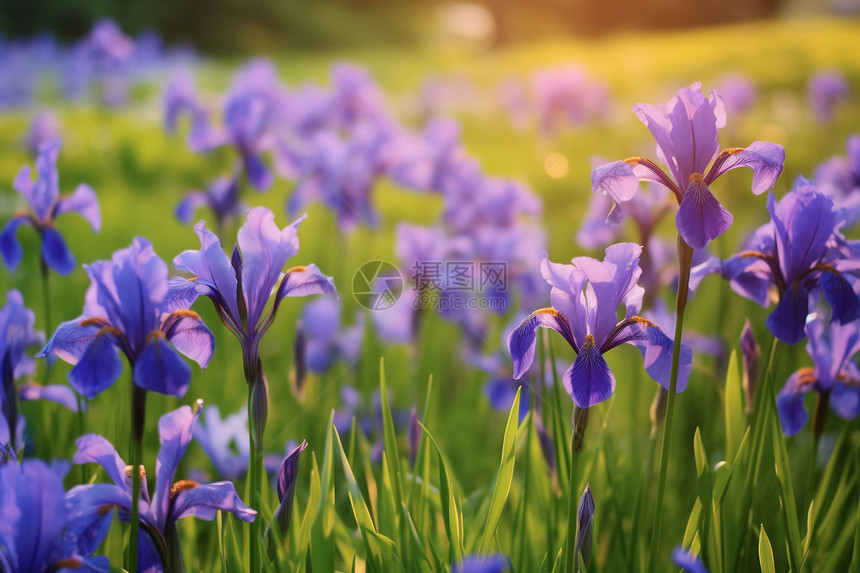 美丽的紫色鲜花图片