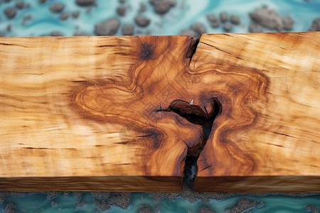 环氧树脂地坪木板上的棕色纹理背景