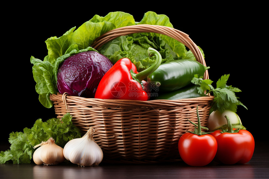 新鲜健康蔬菜图片