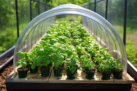 人工培育的蔬菜幼苗高清图片
