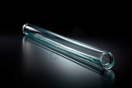 玻璃管透明一根长而半透明的玻璃管设计图片