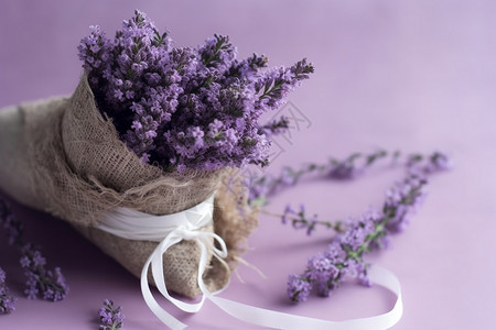 紫丁香花束背景图片