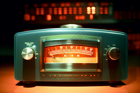 复古收音机设备调谐器高清图片