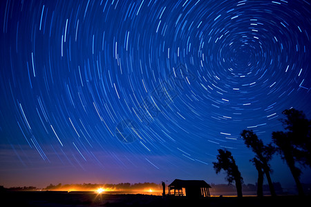 星线绚烂如梦的星空背景