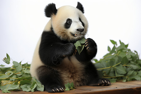 呆萌大熊猫可爱呆萌的国宝背景