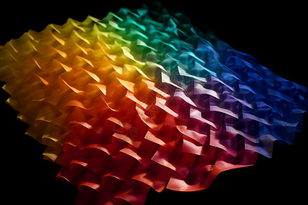 彩色几何塑料布背景图片