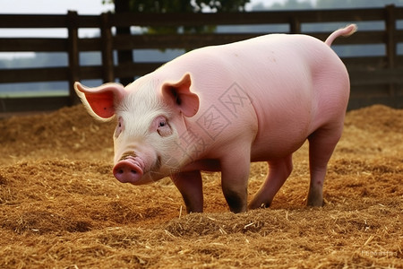 猪圈的母猪家畜母猪高清图片