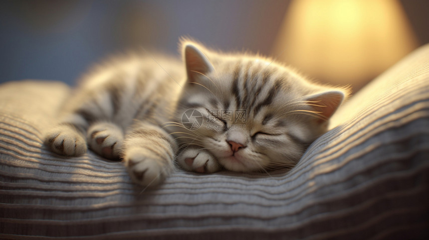 可爱午睡的猫图片