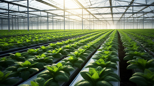 蔬菜温室温室种植农业背景