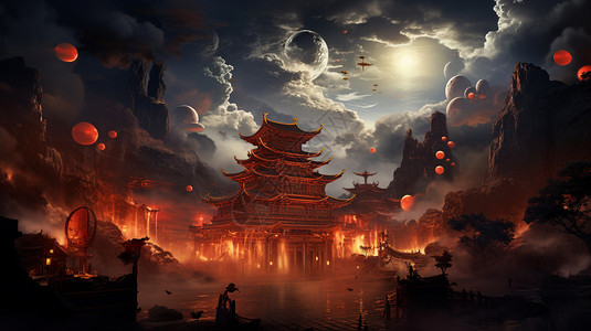 福州云顶云顶神庙景观设计图片