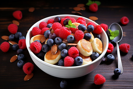 谷物水果营养早餐图片