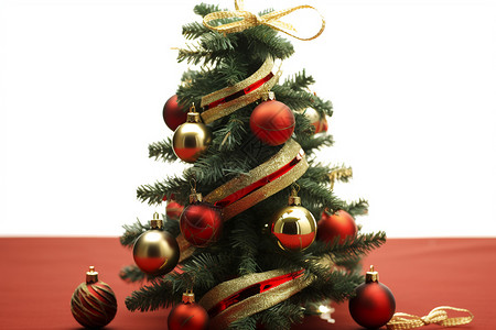 传统圣诞树装饰图片