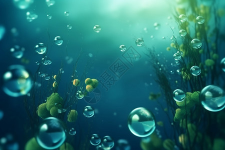 美丽的水下世界背景图片