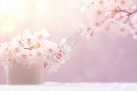 美丽樱花背景背景图片