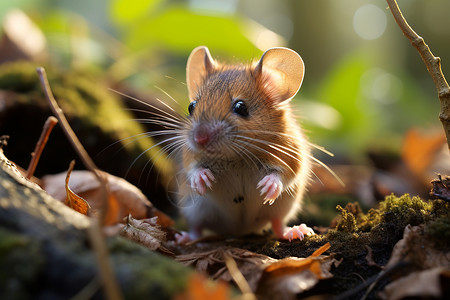 欧洲小老鼠欧洲野生动物高清图片
