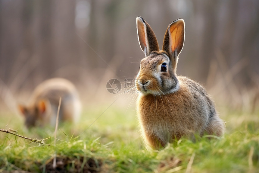 荒野兔子图片