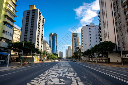 欧洲城市的特色道路背景图片