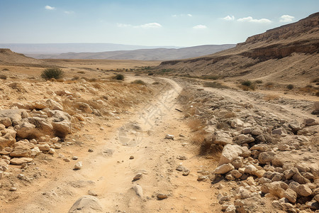 野外小道风景峡谷中的山路背景