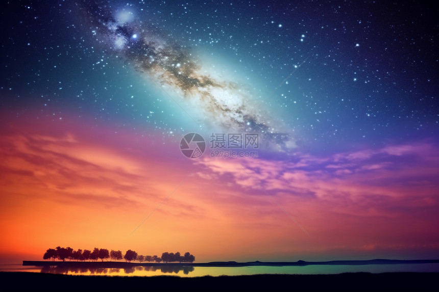 天文学银河系星空景观图片